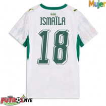 Camiseta Senegal Ismaila Sarr #18 Primera Equipación para mujer Mundial 2026 manga corta